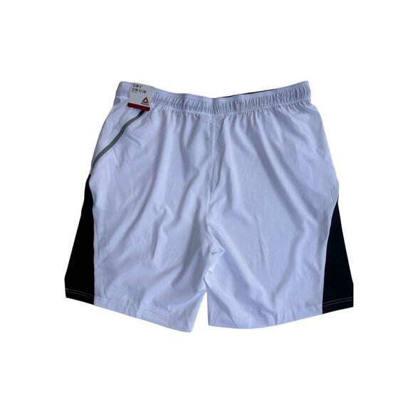 Reebok Mens Athletic Performance Shorts Size 2XL White/Black - Picture 4 of 6
